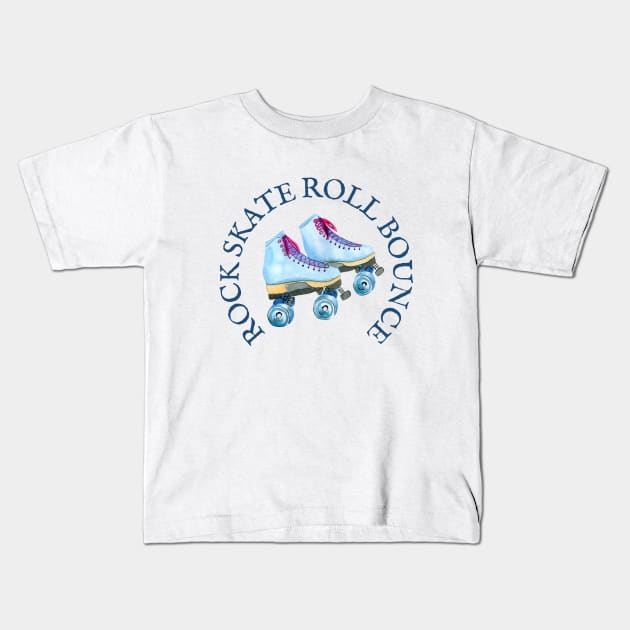 ROCK SKATE ROLL BOUNCE Kids T-Shirt by Novelty Depot